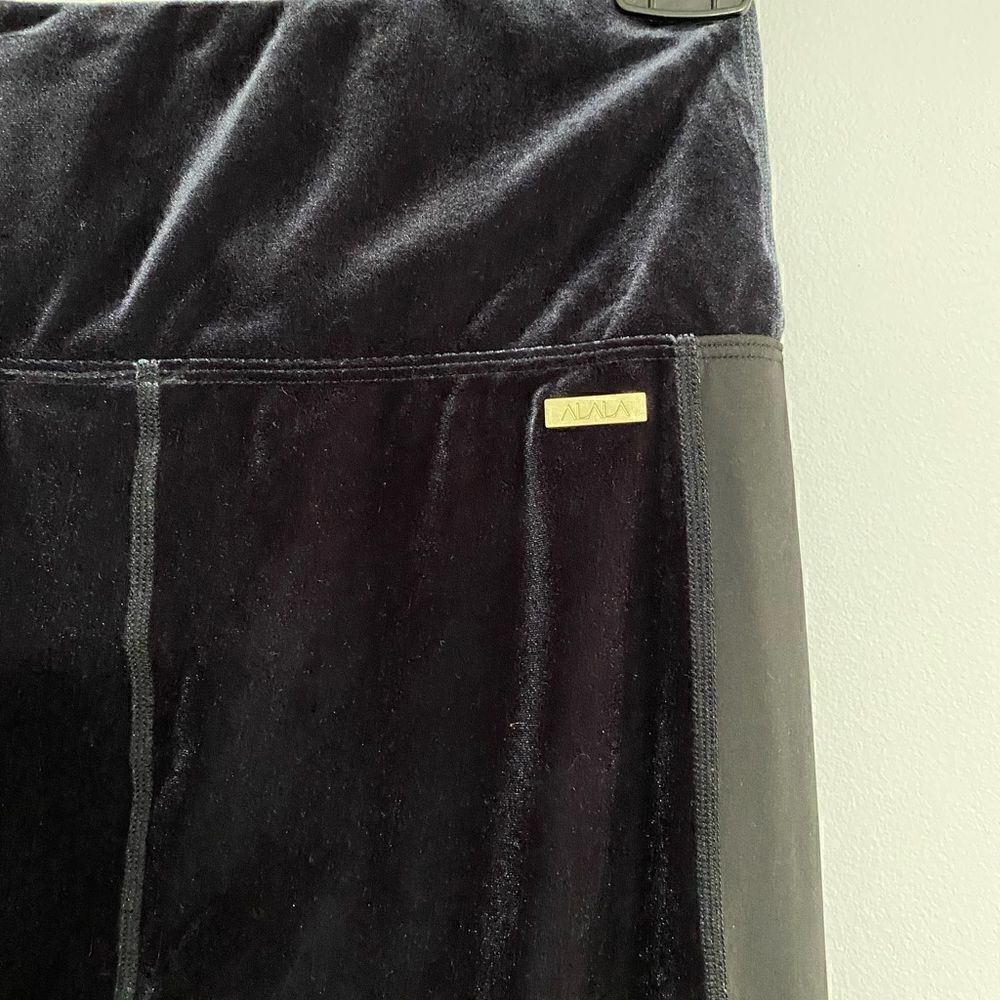 ALALA Velvet Tight Nevy Blue Women Leggings Size XS - Picture 13 of 15